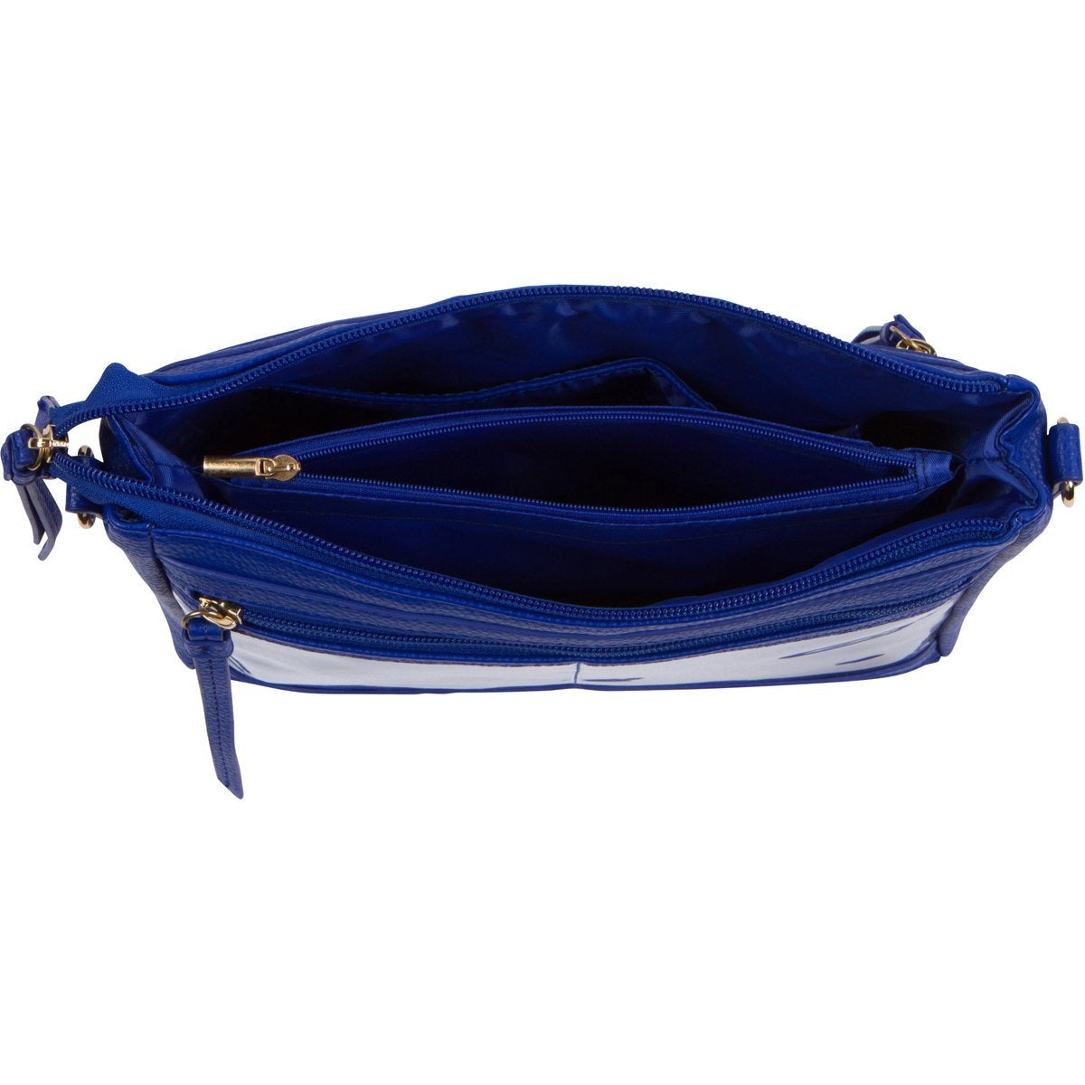 PU Leather Ita Crossbody Pin Bag - Blue